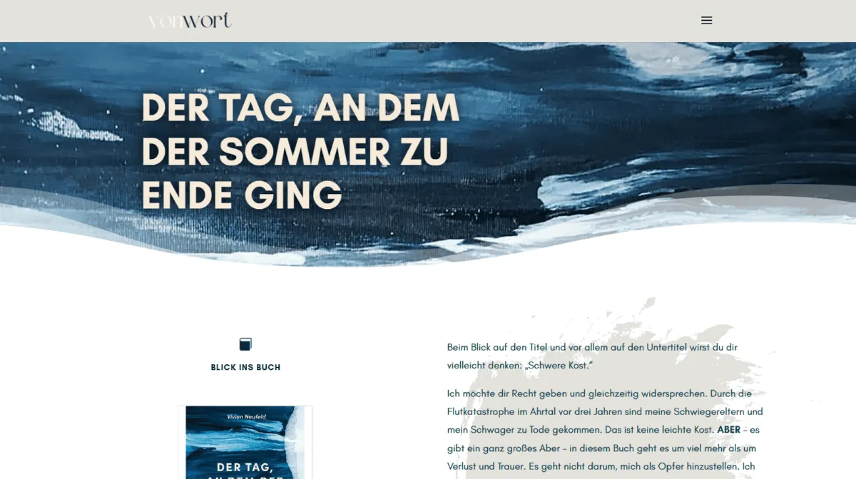 Startseite von vonwort.de
